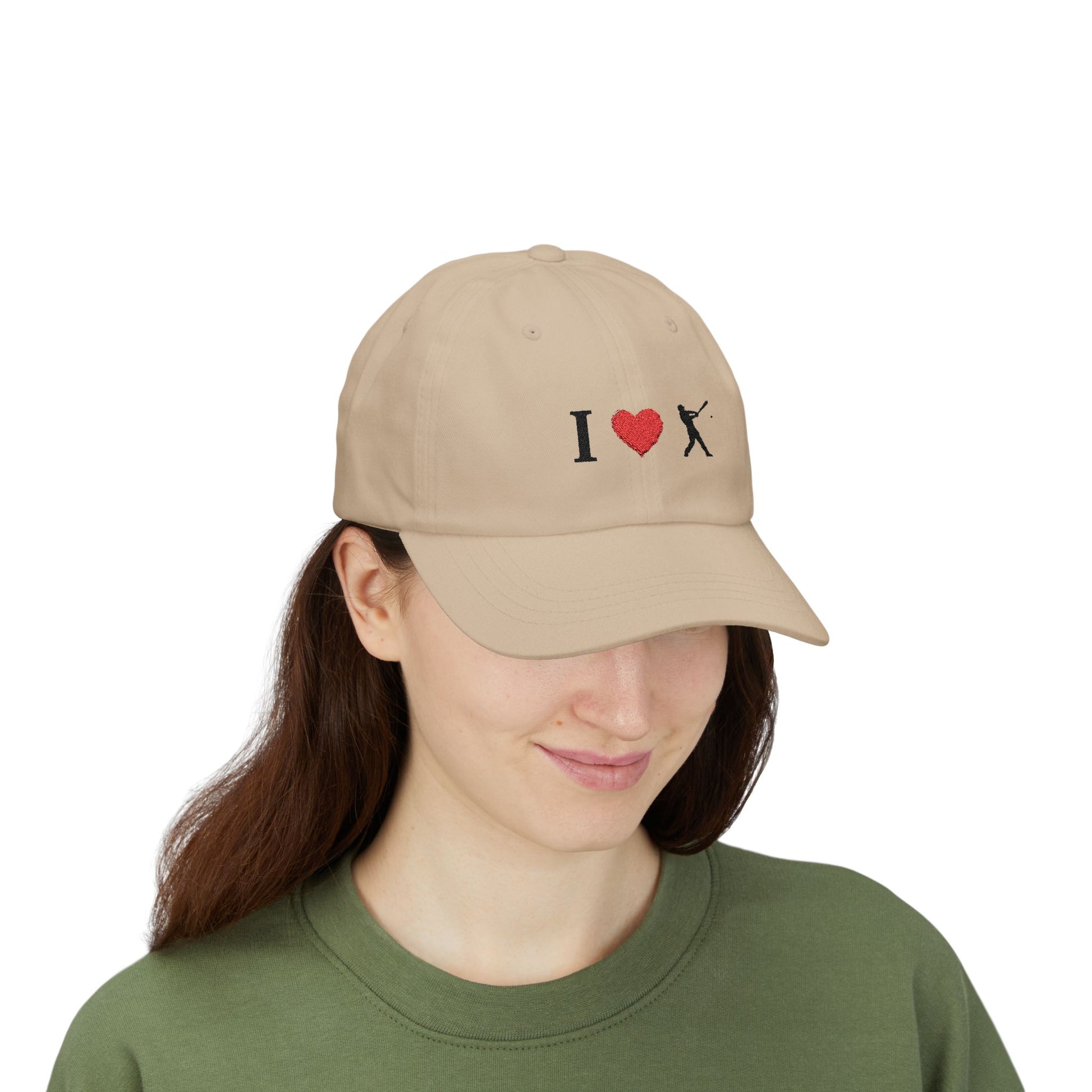 I Love Baseball Dad Cap, Sporty Hat for Dads, Baseball Lover Gift, Father's Day Gift, Casual Everyday Wear - TRV