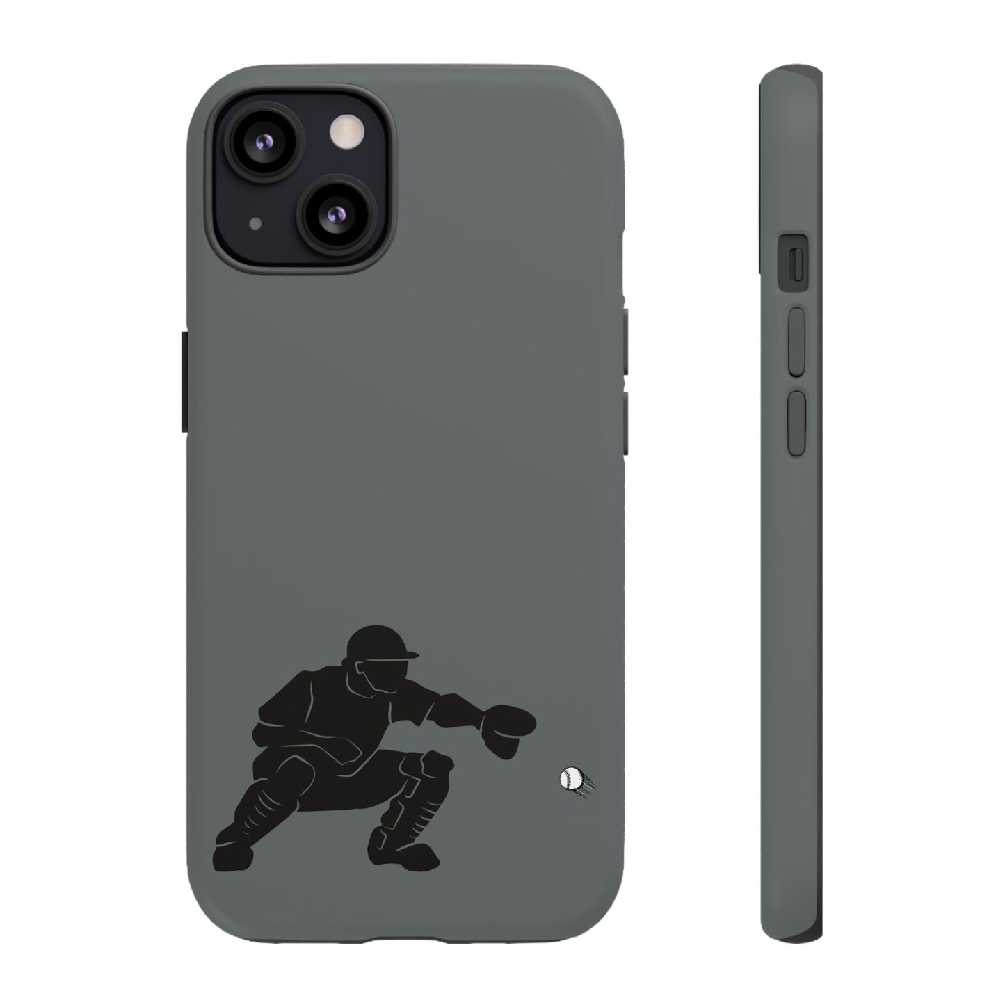 Baseball Catcher Phone Case, Sports Phone Accessory, Tough Cases, Gift for Athletes, Sports Fan Merchandise, Unique Design - TRV