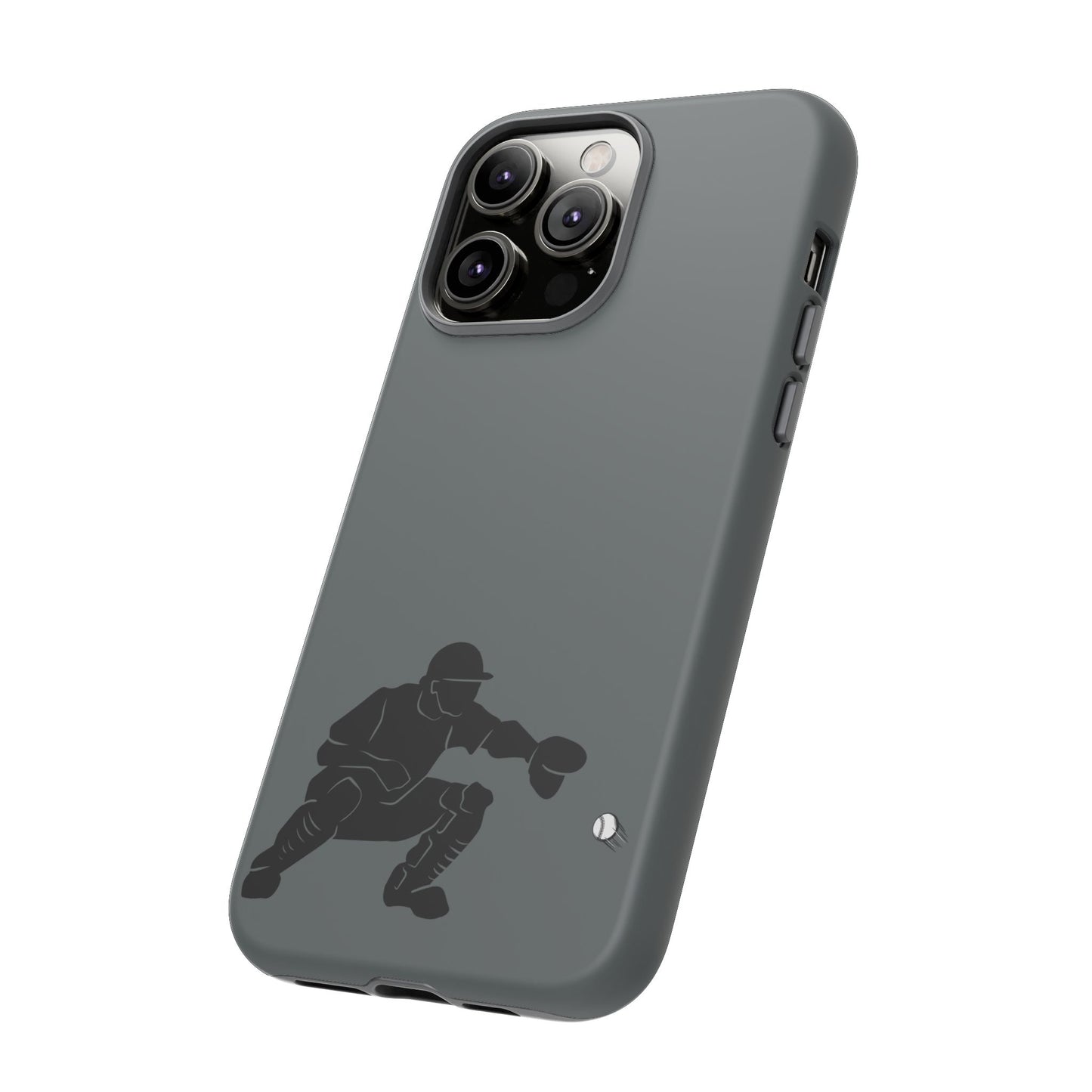 Baseball Catcher Phone Case, Sports Phone Accessory, Tough Cases, Gift for Athletes, Sports Fan Merchandise, Unique Design - TRV