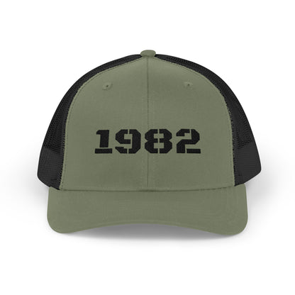 Vintage 1982 Snapback Trucker Cap, Retro Cap, Custom Hat, Gift for Him, Birthday Gift, Dad Hat, Casual Wear - TRV