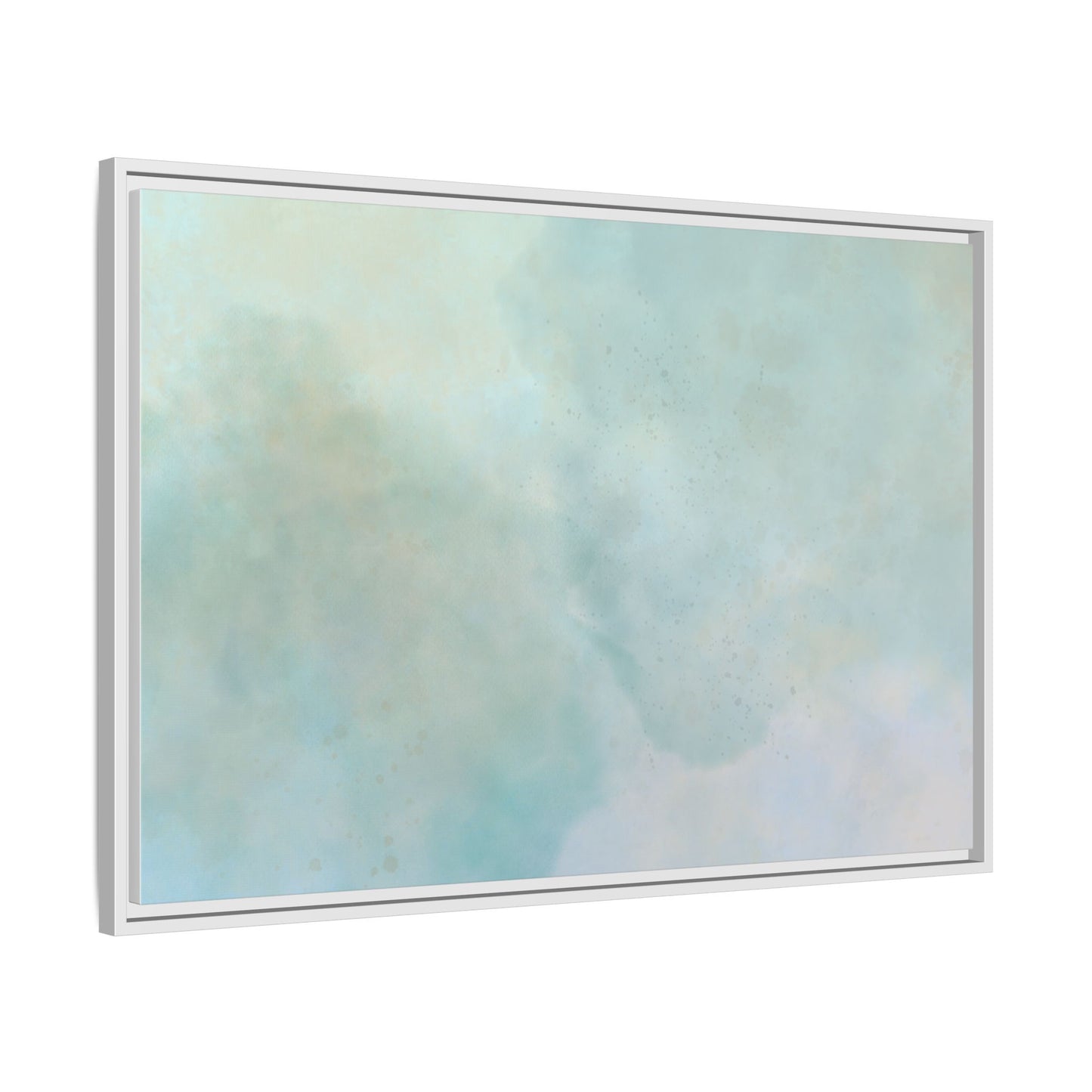 Soft Abstract Pastel Watercolor Matte Canvas