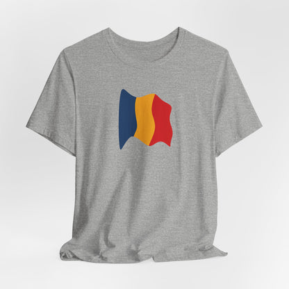 Romanian Flag Unisex Short Sleeve Tee, Casual Shirt, Travel T-Shirt, Gift for Romanians, Summer Outfit, Everyday Wear