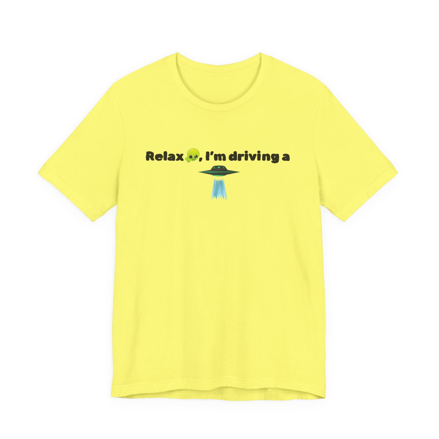 Alien Driving Unisex Tee - Fun Casual Shirt, Gifts for UFO Lovers, Quirky Humor T-Shirt, Perfect for Road Trips, Unique Birthday Present