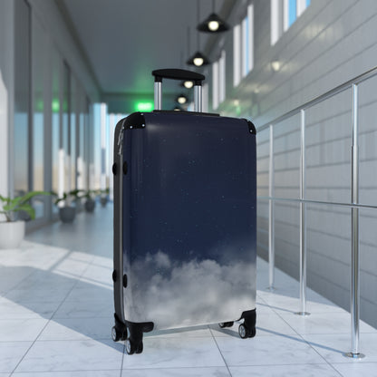 Skyline Carry-On Suitcase – Starry Night & Cloud Print Travel Luggage