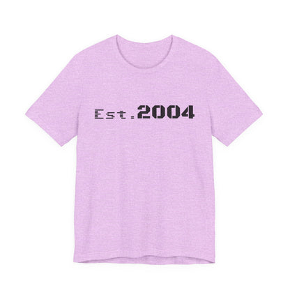 Minimal vintage Est. 2004 T-shirt by Printify featuring a classic design and birth year detail on a comfortable cotton tee.