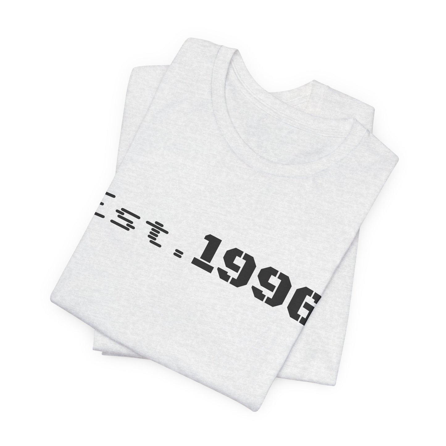Vintage Est. 1996 T-shirt by Printify featuring a classic design, perfect as a birthday gift for someone born in 1996.