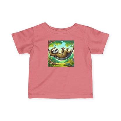 Sloth Relaxation Infant Tee, Baby T-Shirt, Cute Baby Clothes, Toddler Gift, Fun Nursery Wear, Animal Lover Gift
