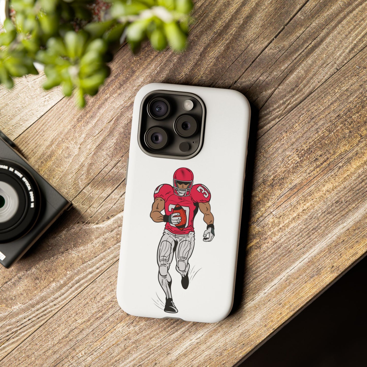 Football Player Tough Case, Sports Phone Cover, Athlete Gift, Tough Phone Case, Fall Sports, Football Lover's Accessory - TRV