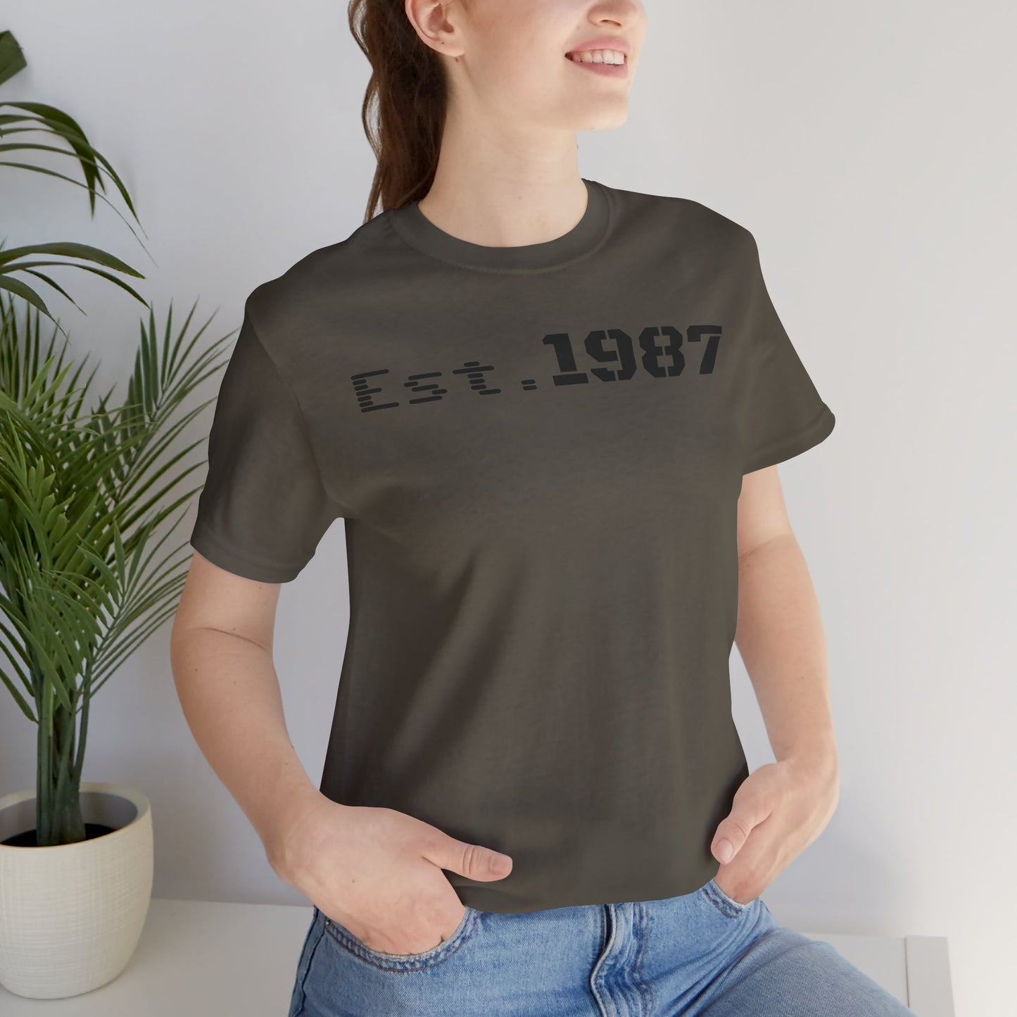 Est. 1987 Unisex Tee - Vintage Style Shirt, 80s Birth Year Gift, Casual Wear, Birthday T-Shirt, Retro Graphic Tee