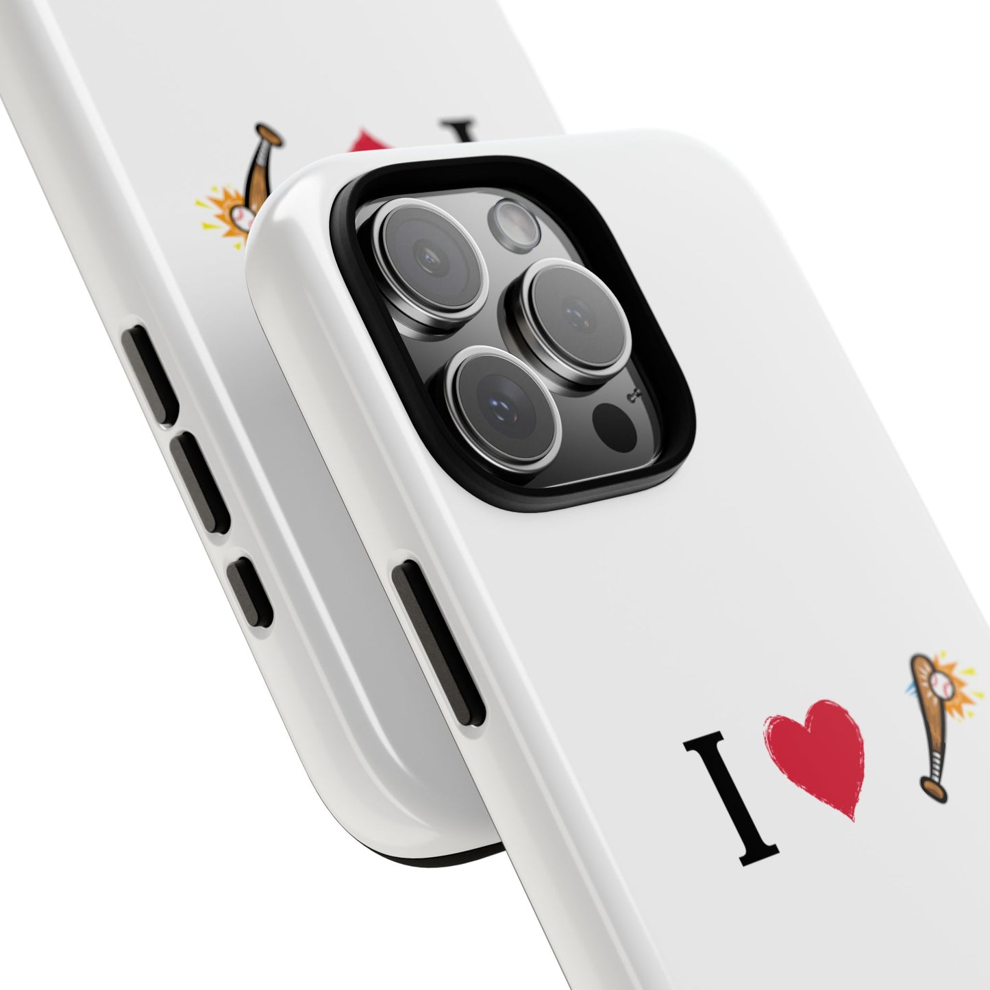 I Love Baseball Vibe Phone Case - Tough Cases for Sports Lovers, Gifts for Athletes, Fun Accessories, iPhone and Android Compatible - TRV