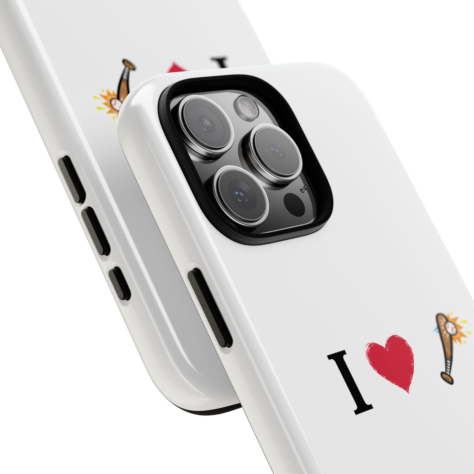I Love Baseball Vibe Phone Case - Tough Cases for Sports Lovers, Gifts for Athletes, Fun Accessories, iPhone and Android Compatible - TRV