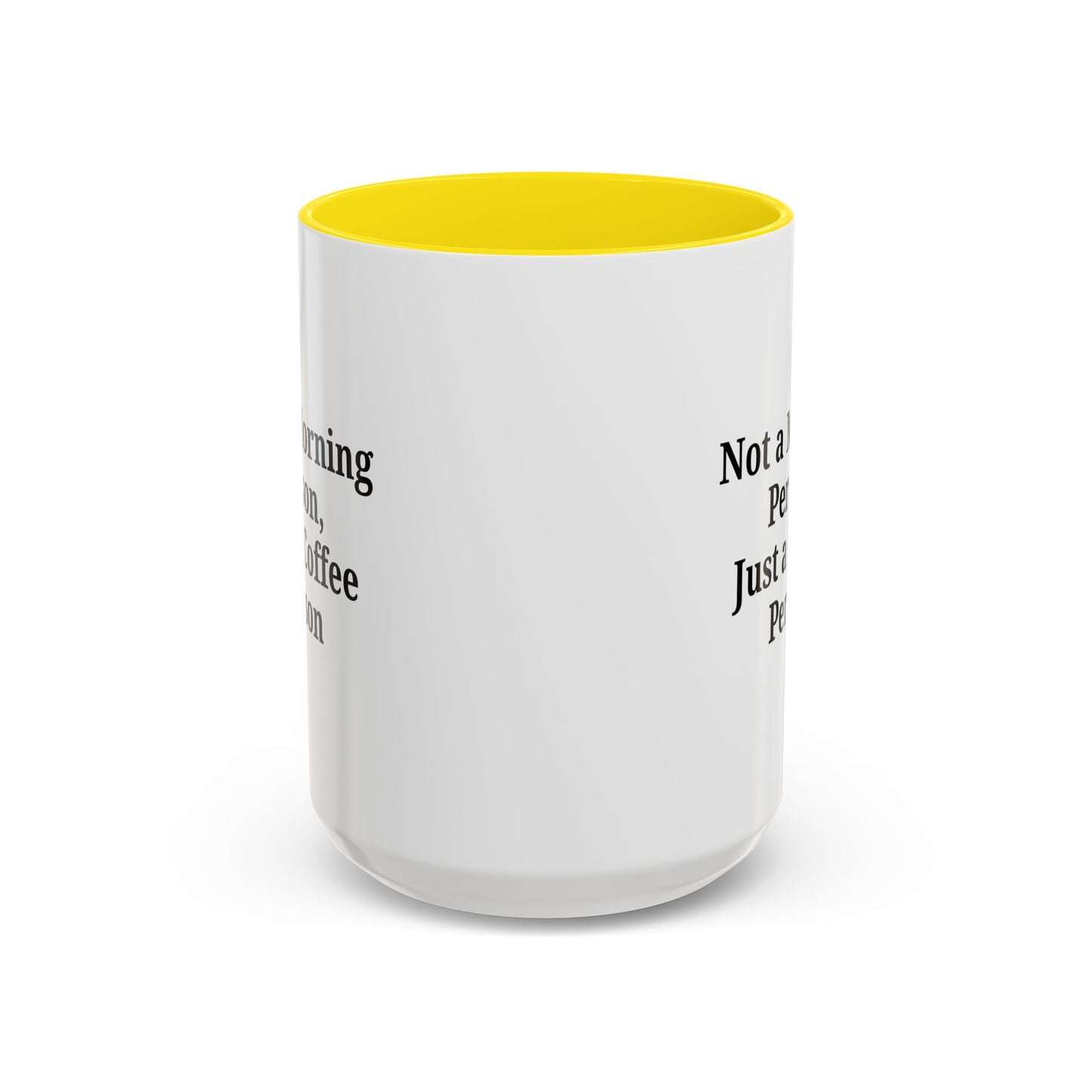 Coffee Lover's Accent Mug, Perfect for Gifting, Home Office Decor, Not a Morning Person, Coffee Enthusiast, Funny Coffee Mug - TRV