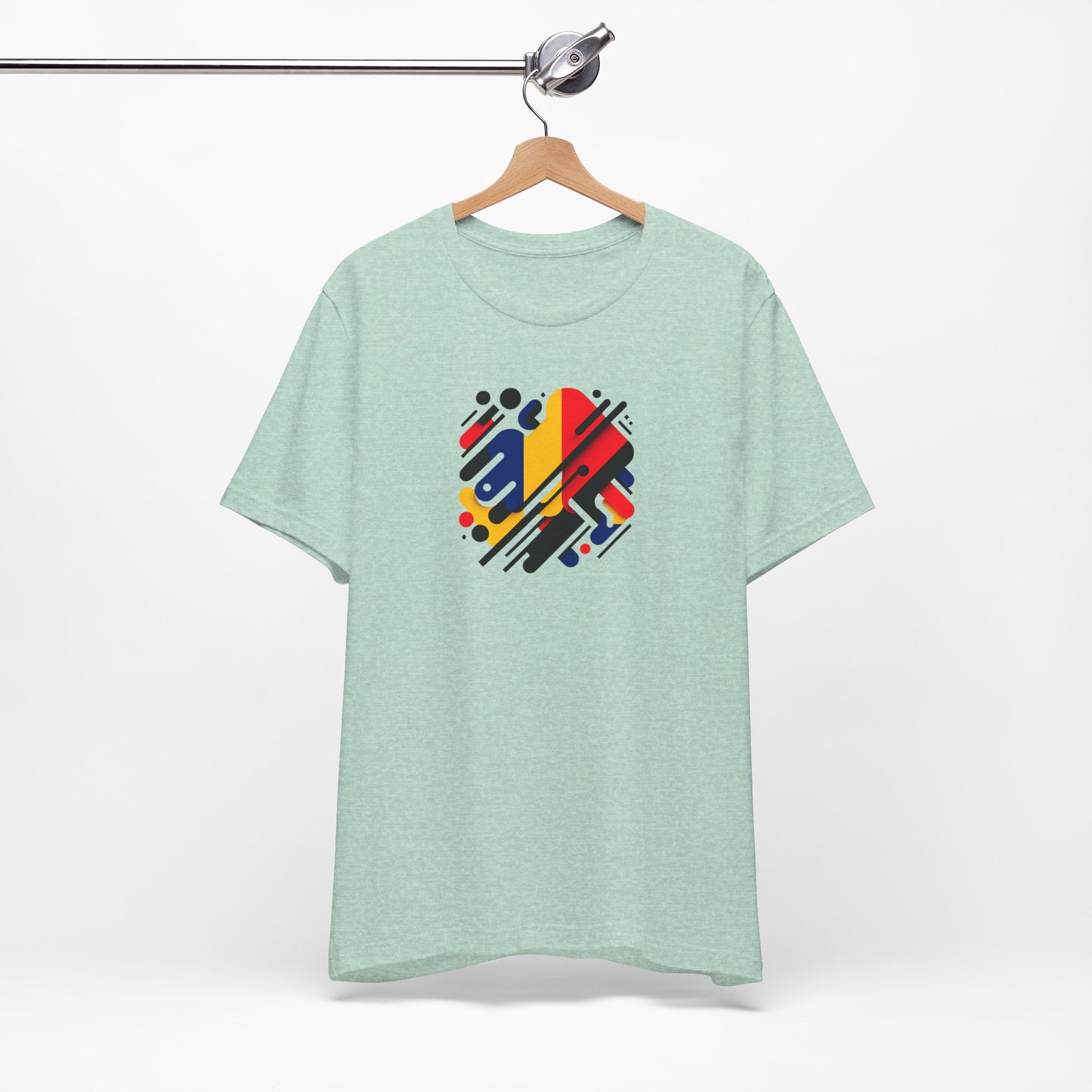 Artistic Heart Unisex Jersey Tee - Vibrant Graphic Tee, Casual Wear, Gift for Art Lovers, Birthday Surprise, Everyday Comfort - TRV