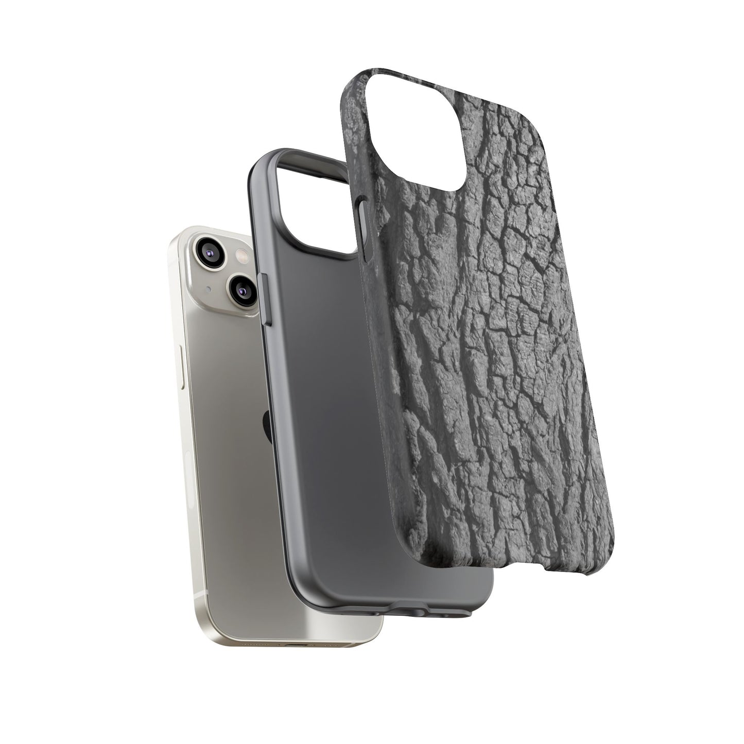 Rustic Bark Phone Case - Tough and Durable Protection - TRV