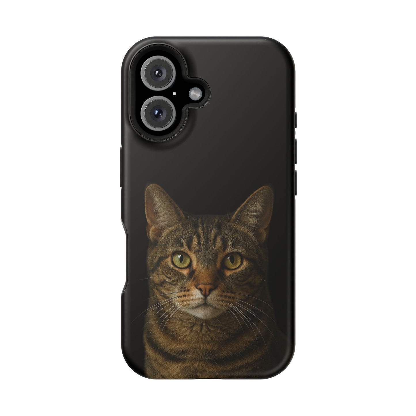 Magnetic Impact-Resistant Phone Case — Realistic Tabby Cat Portrait