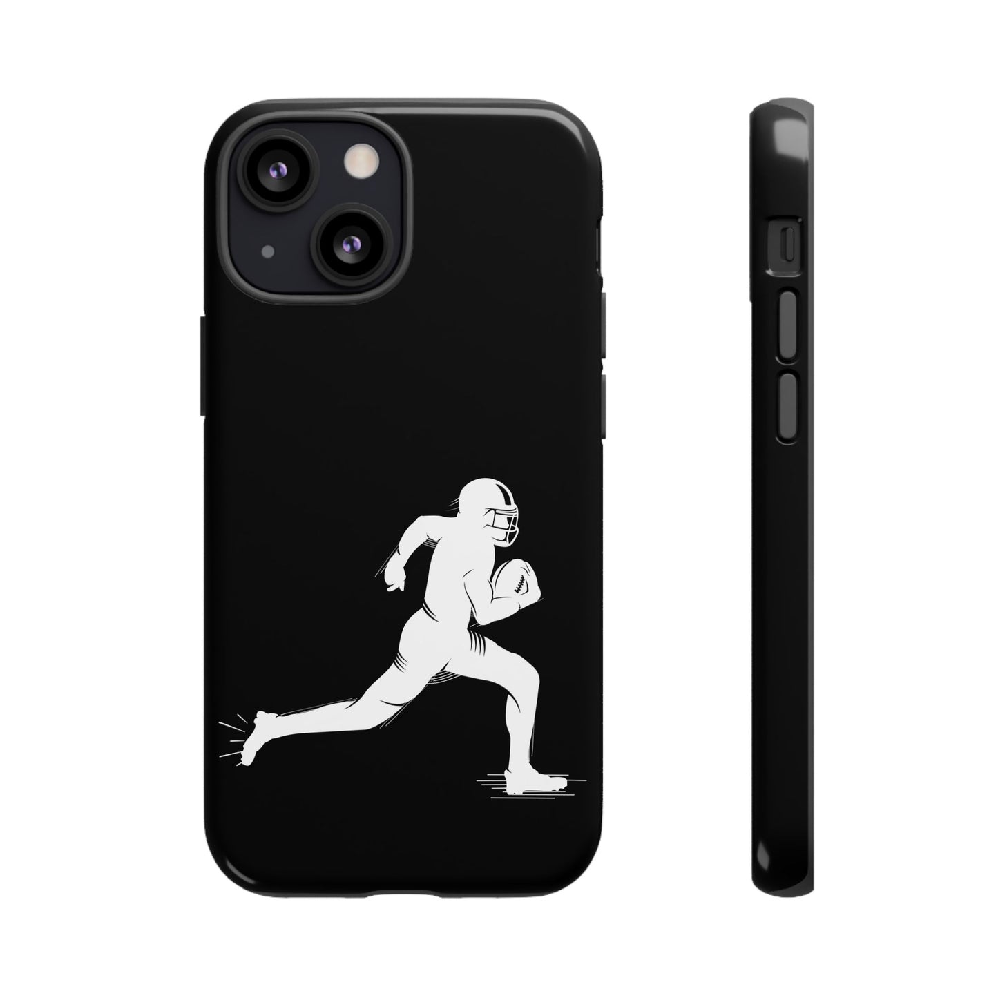Football Player Phone Case, Tough Cases, Sports Phone Cover, Gift for Athletes, iPhone & Samsung Accessories, Running Player Design - TRV