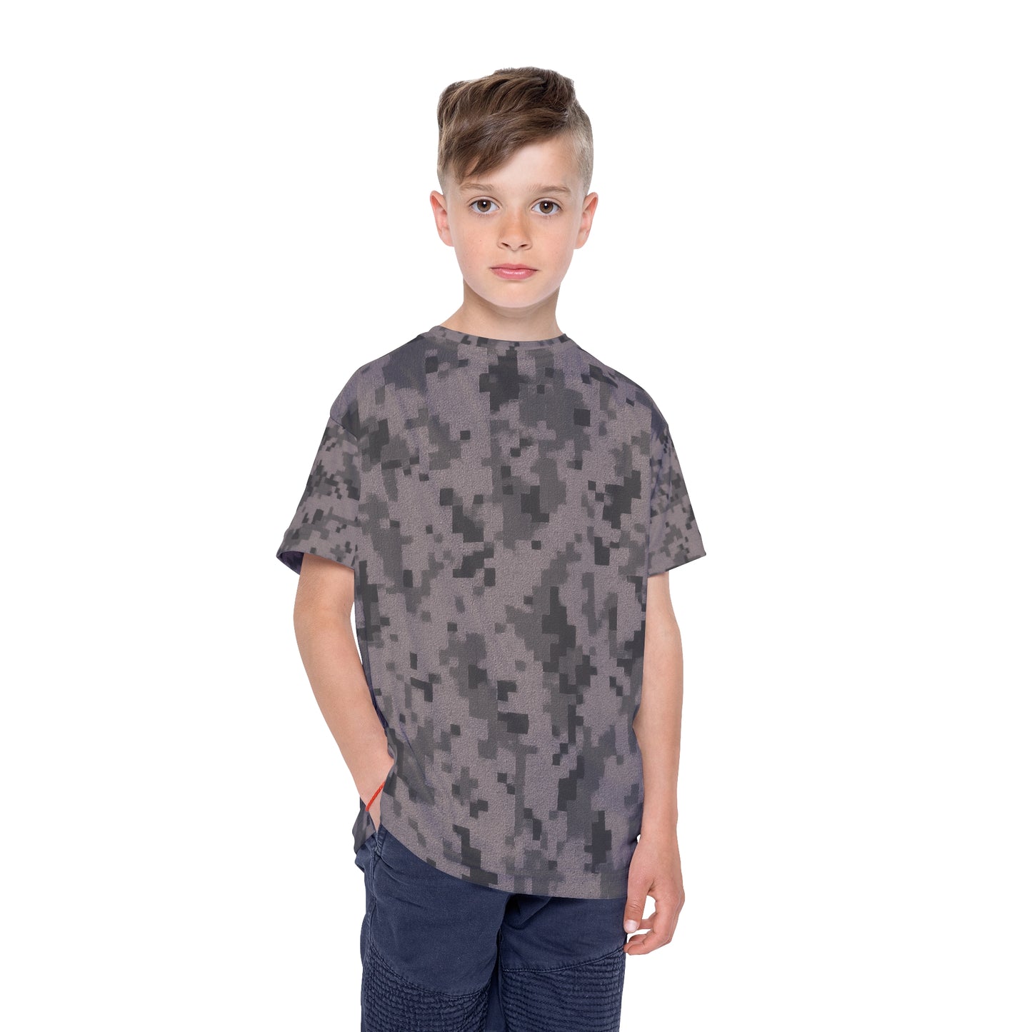 Kids Camouflage Sports Jersey, Activewear, Camo T-Shirt for Boys and Girls, Birthday Gift, Team Spirit, Outdoor Play, Holiday Apparel - TRV