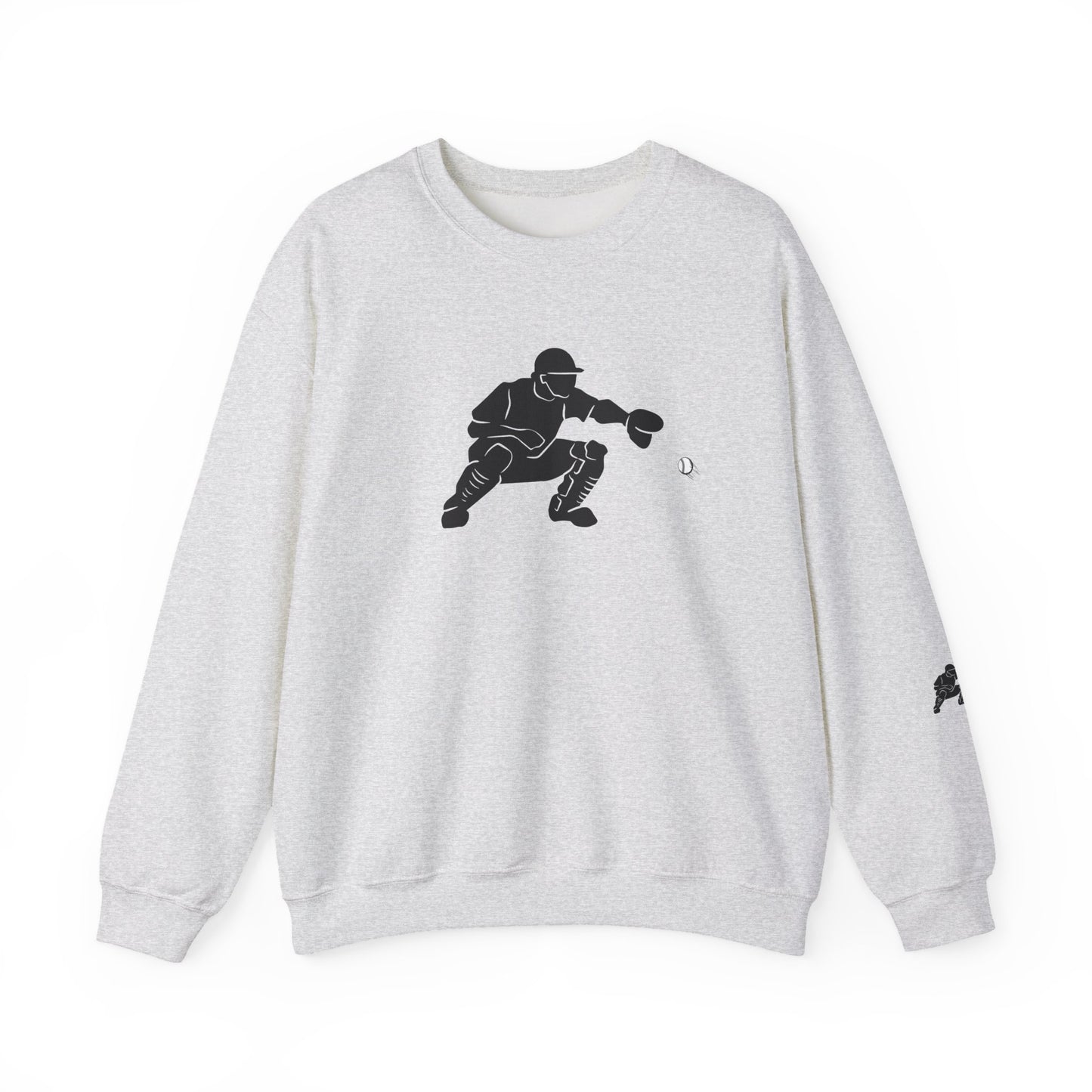 Baseball Catcher Crewneck Sweatshirt | Unisex Sports Apparel | Perfect for Game Days, Gifts, and Casual Wear | Baseball Lover's Gift - TRV