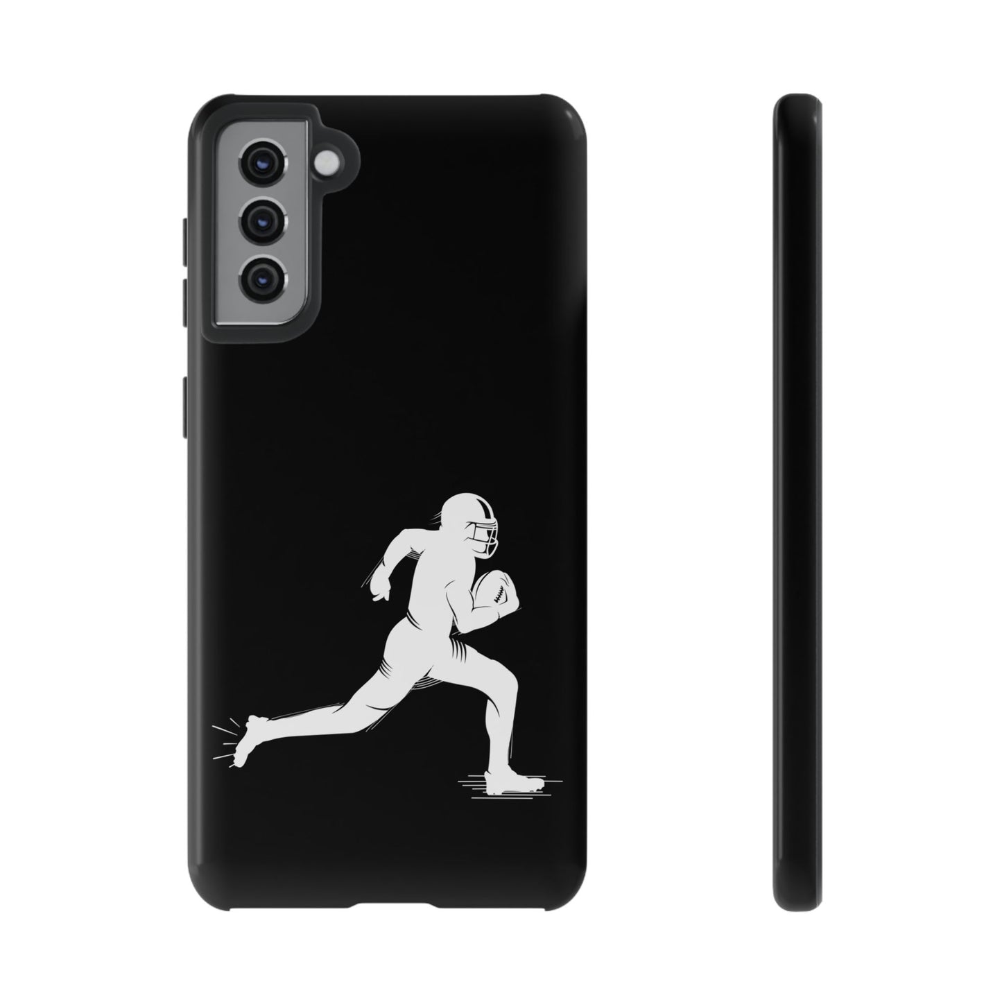 Football Player Phone Case, Tough Cases, Sports Phone Cover, Gift for Athletes, iPhone & Samsung Accessories, Running Player Design - TRV