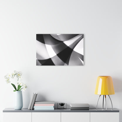 Abstract Black and White Geometric Acrylic Print | Wall Art French Cleat Hanging