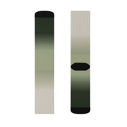 Green Ombre Gradient Socks | Sublimation Socks