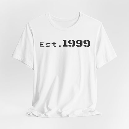 Established 1999 Unisex Tee | Vintage Birth Year Shirt, Casual Birthday Gift, Personalized Family Reunion Apparel, Retro Style [...] - TRV
