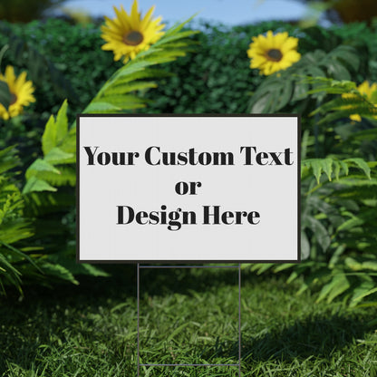 Personalized garden flag by Printify, customizable outdoor yard sign for events, featuring vibrant colors and decorative design.