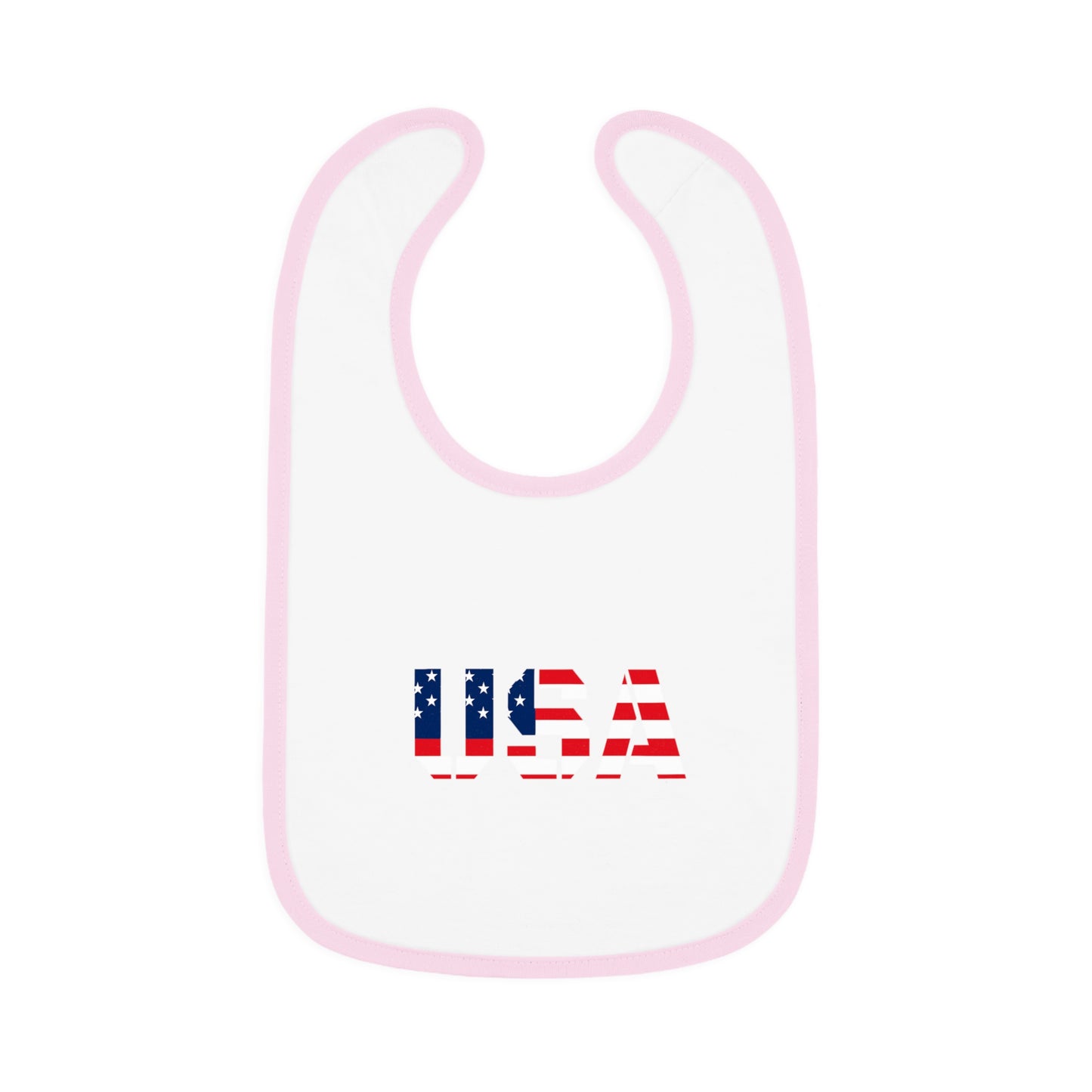 USA Bib for Babies, Americana Baby Bib, Infant Dining Essential, Gift for New Parents, Baby Shower, Fourth of July - TRV