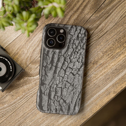 Bark Texture Magnetic Impact Phone Case