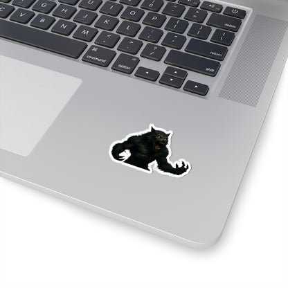 Fierce Werewolf Kiss-Cut Stickers | Halloween Decor, Laptop Decals, Spooky Gifts, Monster Lovers, Unique Party Favors