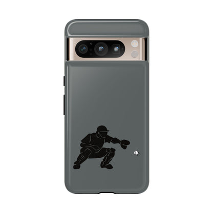Printify baseball catcher phone case, tough protective cover with catcher glove design, fits smartphone models.