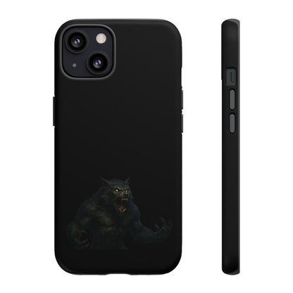 Werewolf Phone Case, dark monster graphic tough protective case - view 3
