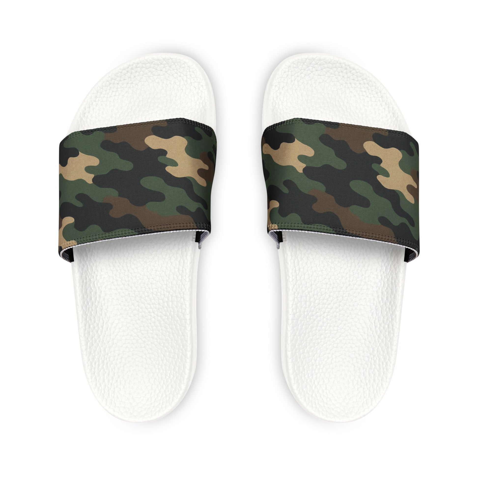 Camouflage Men's Slip-On Sandals | Casual Comfort Footwear for Summer, Beach Days, Outdoor Activities, Gifts for Him, Fashionable Slides - TRV