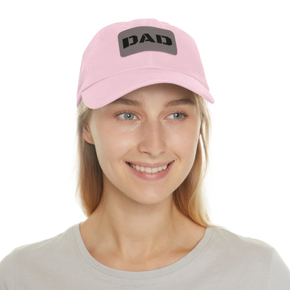Stylish Dad Hat with Leather Patch | Perfect Gift for Fathers Day, Casual Wear, Dad's Birthday, Outdoor Activities