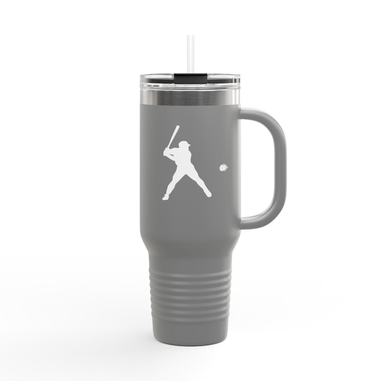Baseball-Themed Insulated Travel Mug, Perfect for Fans & Athletes, Gift for Sports Lovers, 40oz Drinkware for Home & Road - TRV