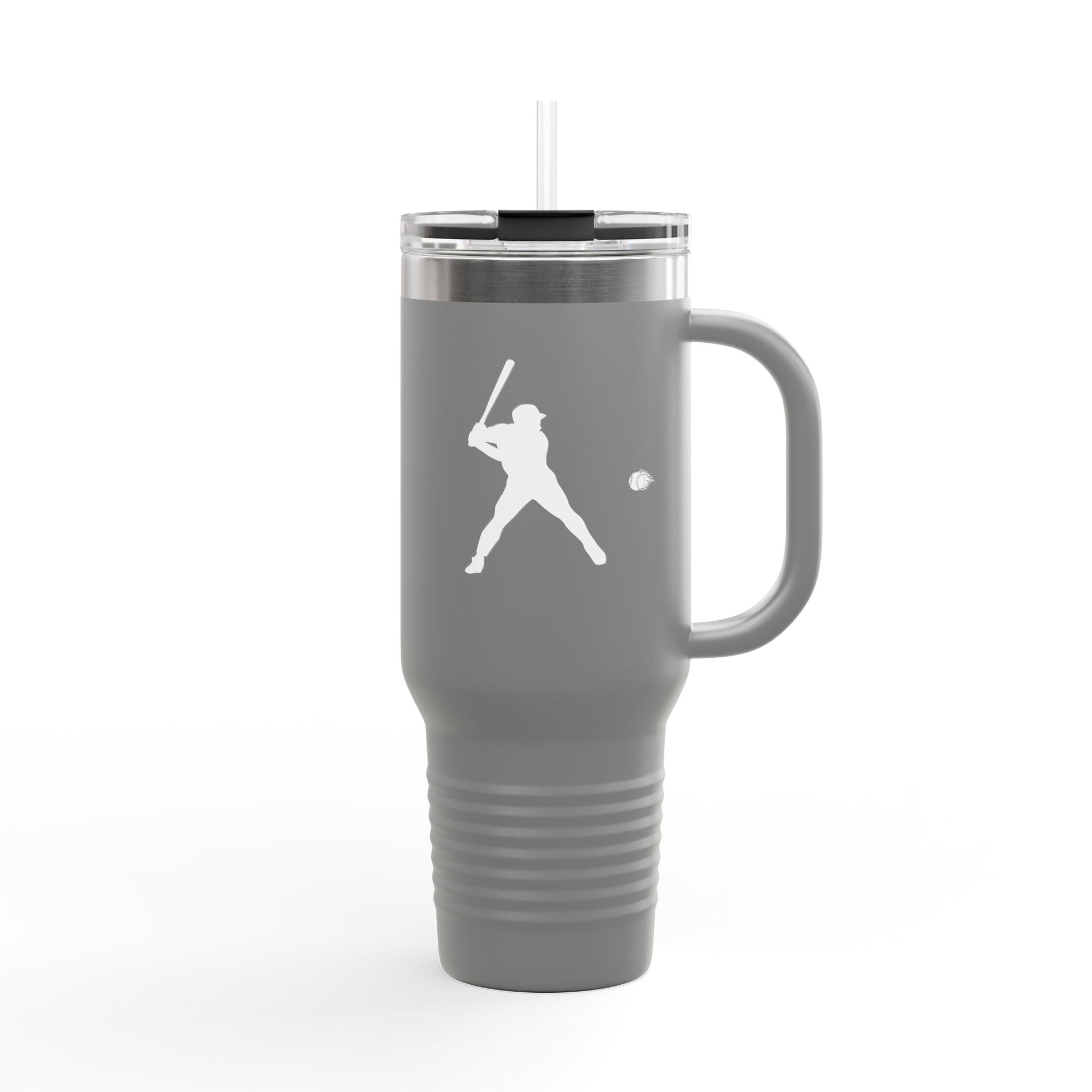 Baseball-Themed Insulated Travel Mug, Perfect for Fans & Athletes, Gift for Sports Lovers, 40oz Drinkware for Home & Road - TRV