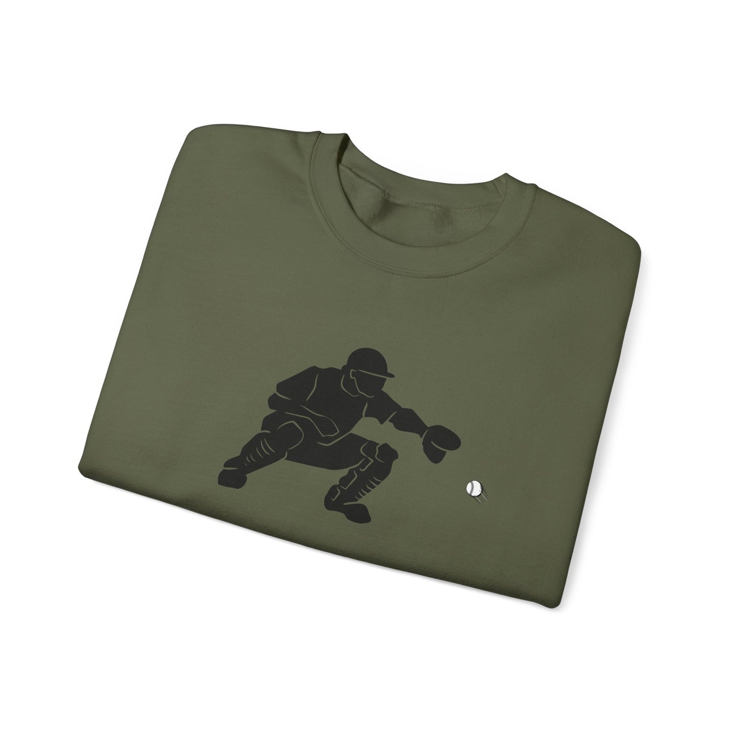Baseball Catcher Crewneck Sweatshirt | Unisex Sports Apparel | Perfect for Game Days, Gifts, and Casual Wear | Baseball Lover's Gift - TRV