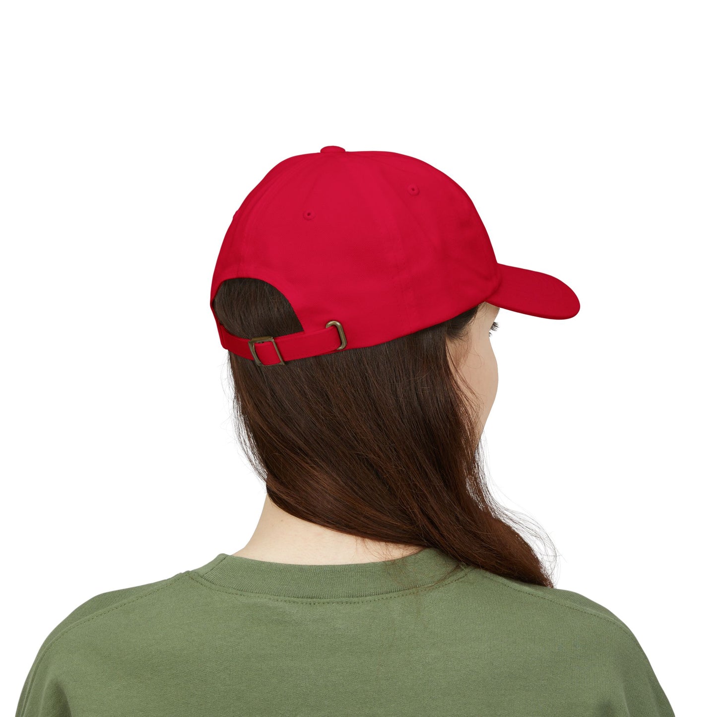 Dad Cap — "My anxiety has anxiety" Embroidered White Baseball Hat