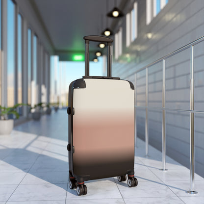 Gradient Carry-On Suitcase – Blush to Charcoal Ombre Travel Luggage