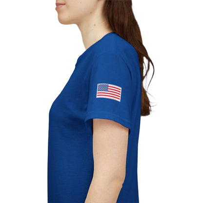 Freedom script tee | T-Shirt, American flag sleeve - TRV