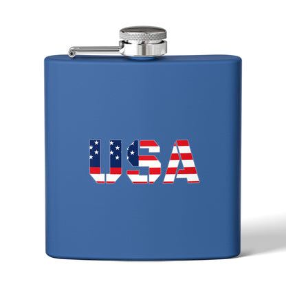 Patriotic Stainless Steel Flask | USA Flag Design | Perfect for Gifts, Tailgating, Camping, BBQs, and Celebrations