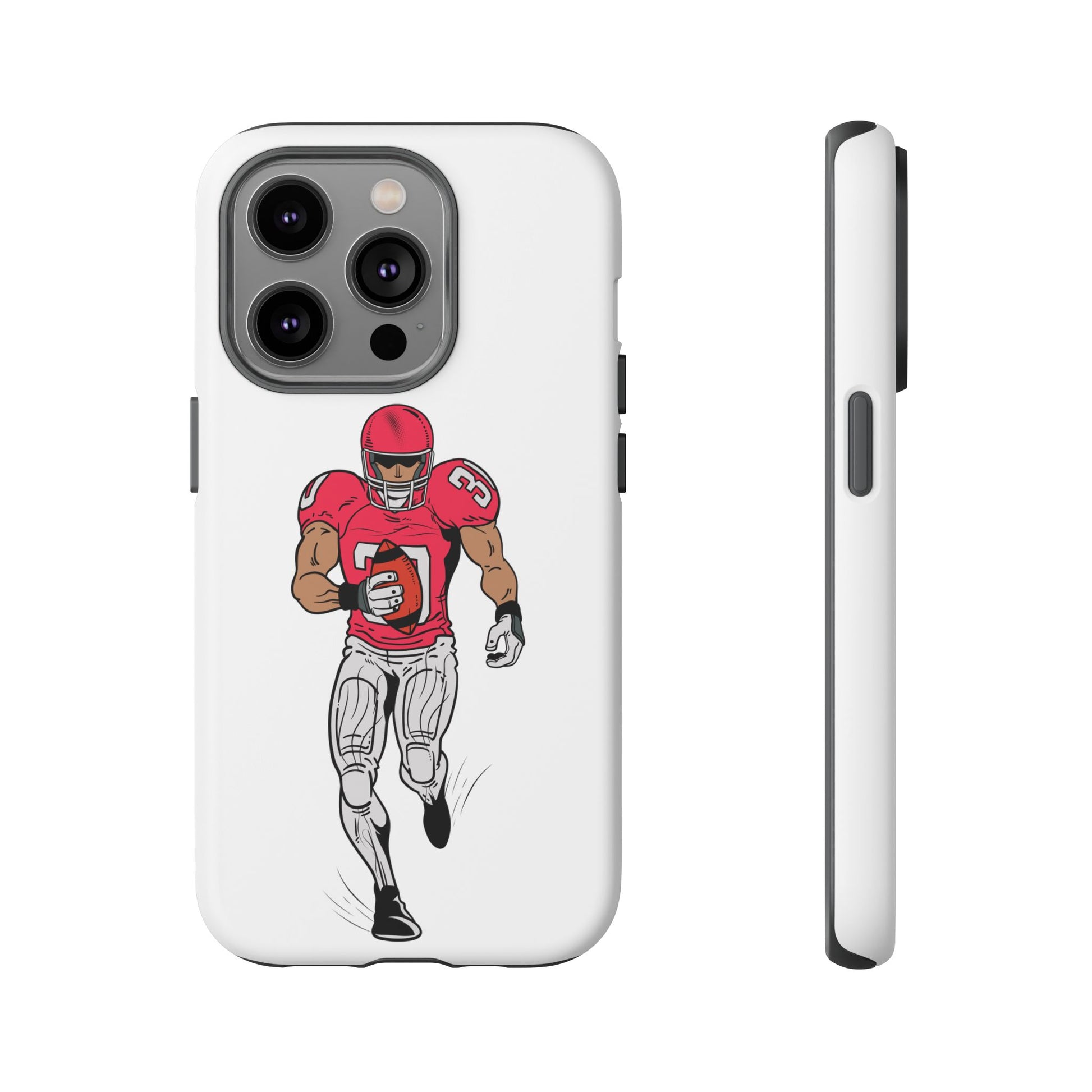 Football Player Tough Case, Sports Phone Cover, Athlete Gift, Tough Phone Case, Fall Sports, Football Lover's Accessory - TRV