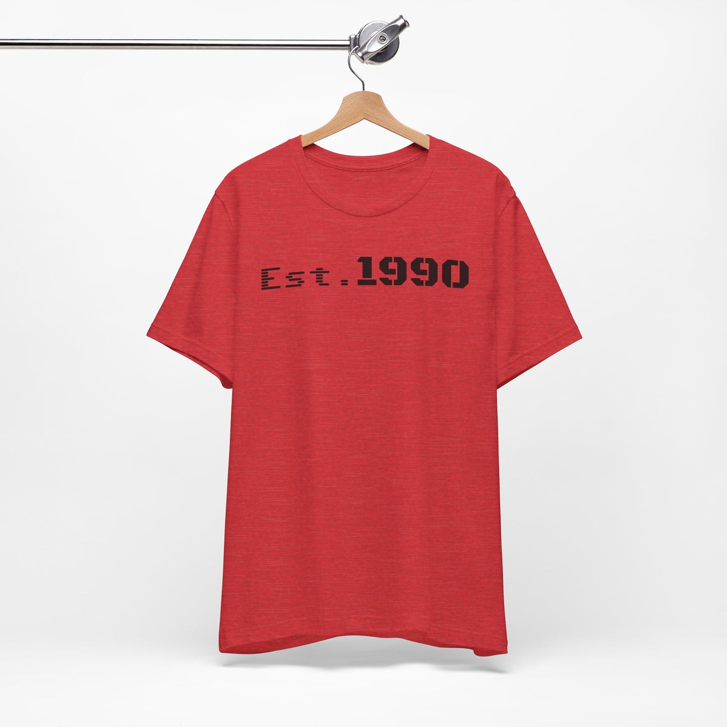 Est. 1990 Unisex Tee, Vintage Style Short Sleeve Shirt, Gift for 30th Birthday, Retro Casual Wear, Year Established T-Shirt