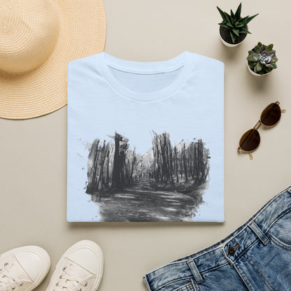 Minimalist Nature-Inspired Unisex Softstyle T-Shirt, Casual Wear, Everyday Style, Gift for Nature Lovers, Eco-Friendly Fashion