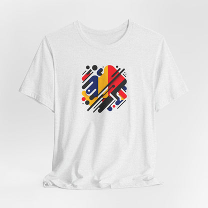 Artistic Heart Unisex Jersey Tee - Vibrant Graphic Tee, Casual Wear, Gift for Art Lovers, Birthday Surprise, Everyday Comfort - TRV