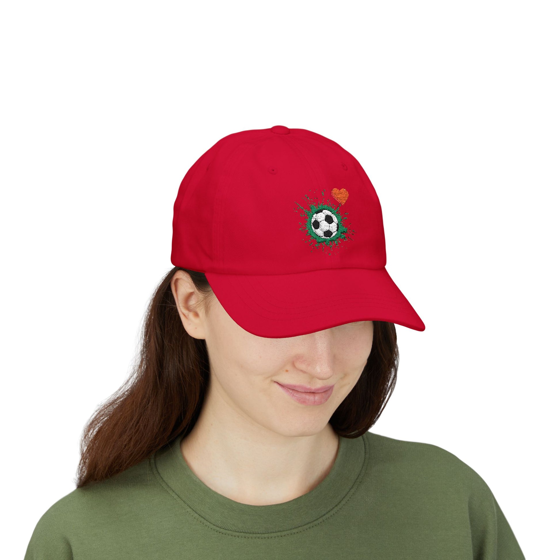 Soccer Love Dad Cap | Perfect Gift for Sports Lovers, Father's Day, Outdoor Events, Casual Wear, Adjustable Cap - TRV