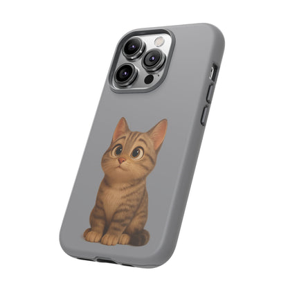 Cute Cat Phone Case, Kawaii Pet Accessory, Gift for Cat Lovers, Animal Phone Cover for Kids, Unique Kitty Design, Birthdays, Holidays - TRV