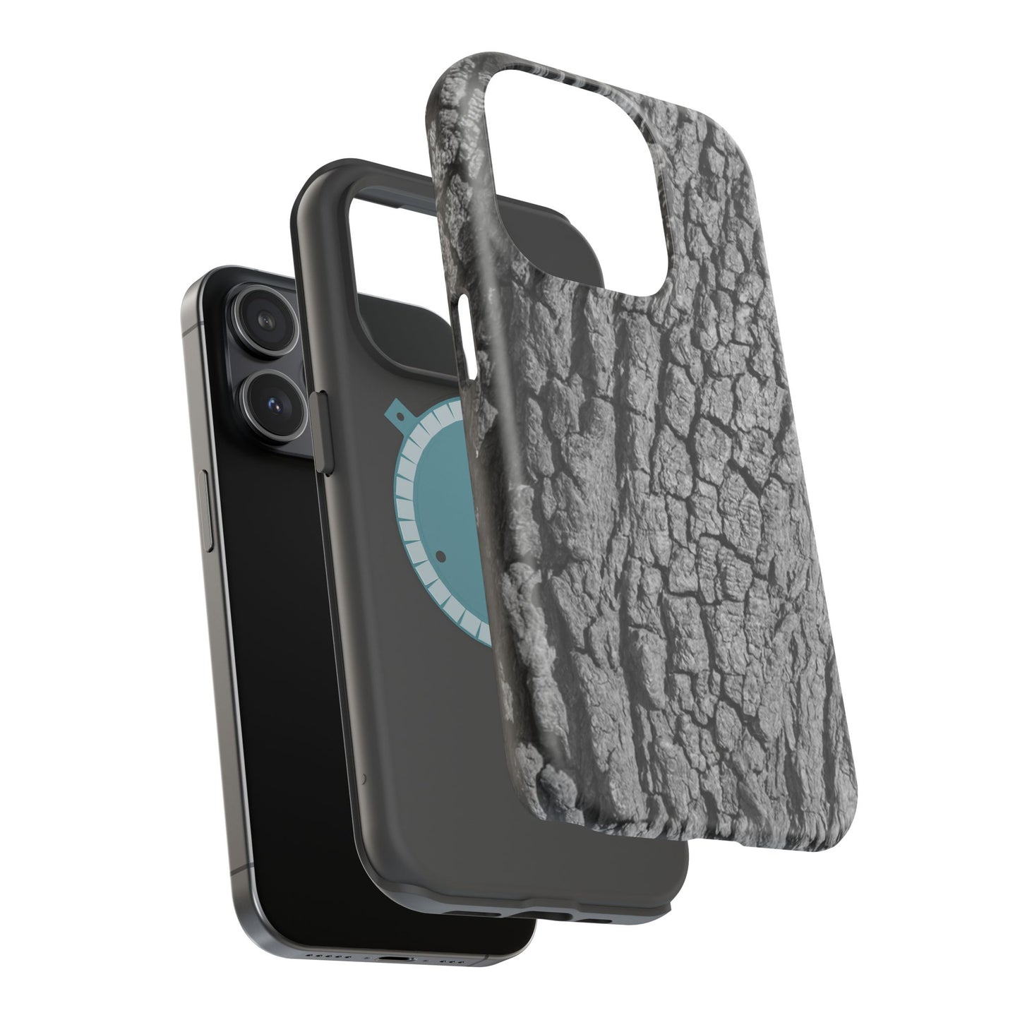 Bark Texture Magnetic Impact Phone Case
