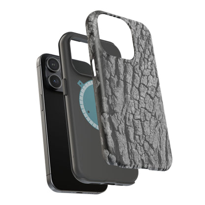 Bark Texture Magnetic Impact Phone Case