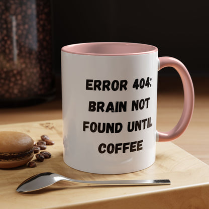 Error 404 Coffee Mug - Perfect for Your Daily Brew, Gift for Programmers, Humor for Coffee Lovers, Office Desk Decor, Nerdy Kitchenware